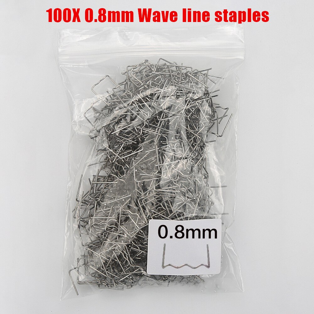 100Pcs Plastic Nietmachine Metalen Lasser Accessoires Rvs 0.6/0.8Mm Wave Nietjes Bumper Pre Cut Nietjes bumper