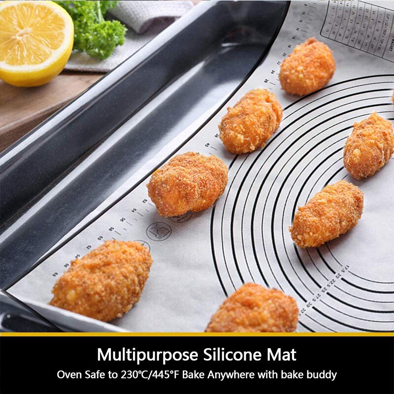 Silicone Thickening Mat Sheet Pizza Dough Mat Rolling Dough Liner Pad Kneading Dough Baking Mat Kneading Pad Pastry Boards