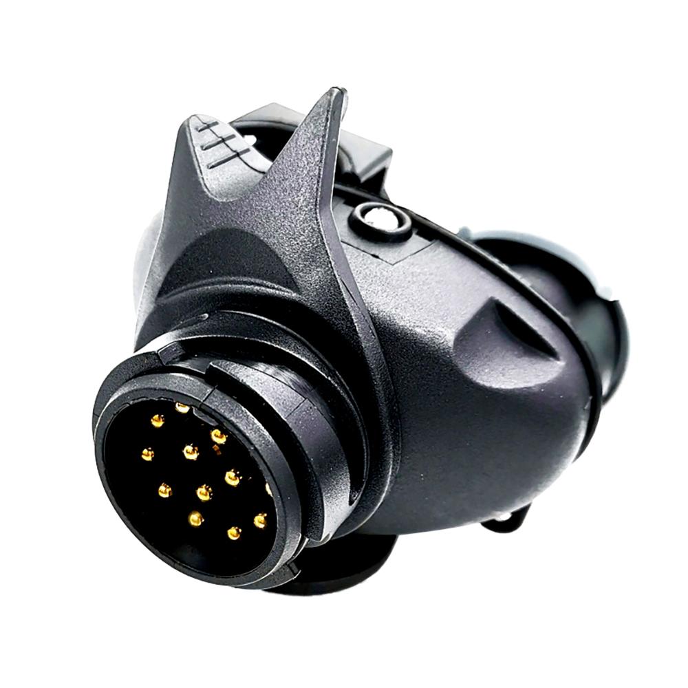 13 Pin To 7 Pin Double-head Connector RV Trailer Power Connector Plug Socket Connector Waterproof Conversion Adapter