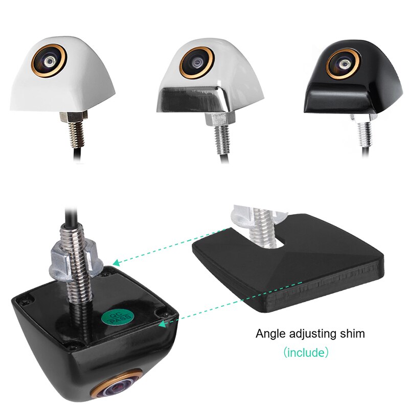 Greenyi Gouden Lens Hd 720/1080P Ondersteboven Installeren Voertuig Reverse Backup Parkeergelegenheid Camera Voor Android Dvd ahd Monitor