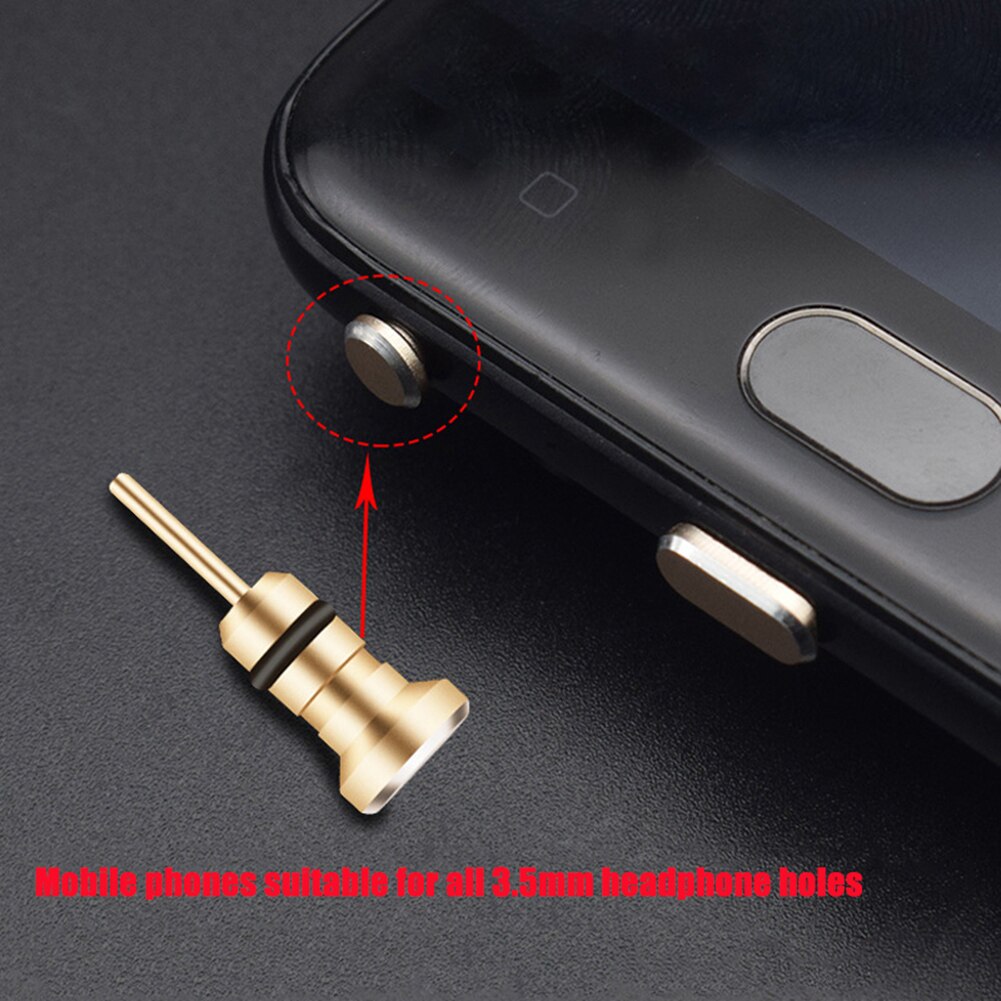 Bunte Metall Typ-C Mikro USB Kopfhörer Jack Ladung Hafen Anti-Staub Stecker für Android iPhone Telefon Zubehör