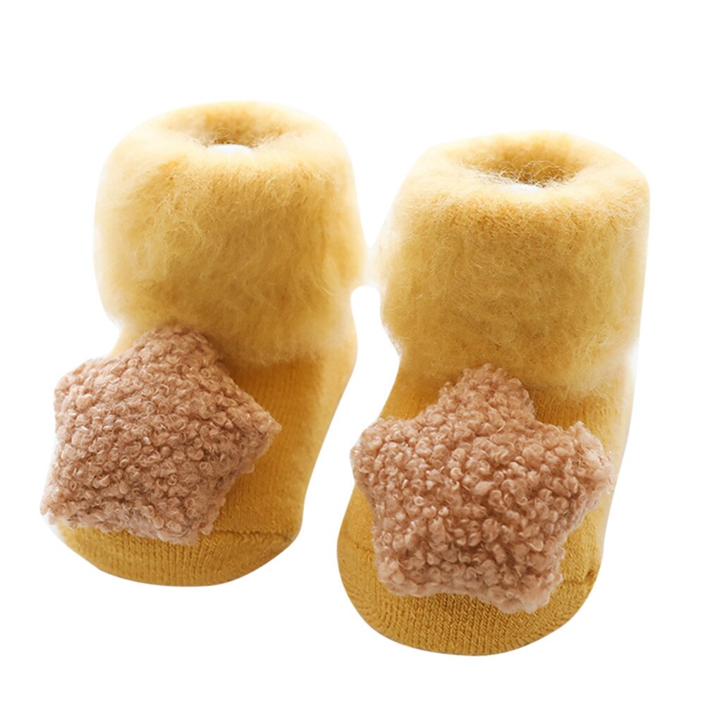 Zoete Kinderen Sokken Peuters Meisjes Sokken Grote hart Knie Hoge Lange Zachte Katoen Kant baby Sokken Kinderen knie Highs meisje kleding #5: Geel