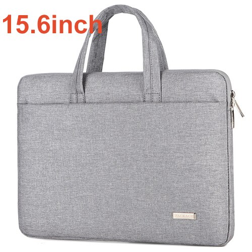 Torba na laptopa kobiety teczki mężczyźni torebki Notebook futerał do przenoszenia dla 11 13 14 15.6 cal komputer torba: gray15.6