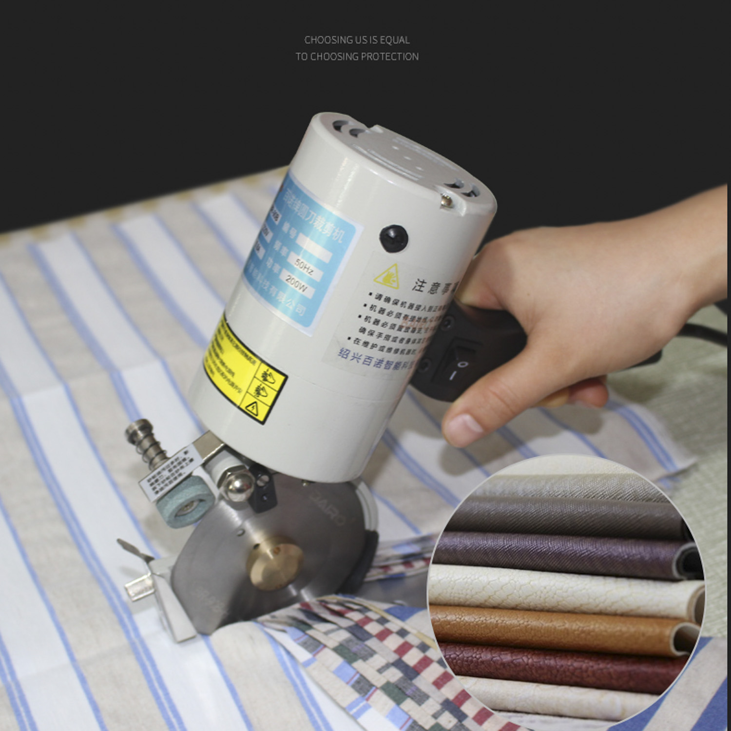 2 st rs -100 rundknivar för eastman / octa / lejiang / dayang rs -110 tygskärmaskin tillverkade av legerat stål