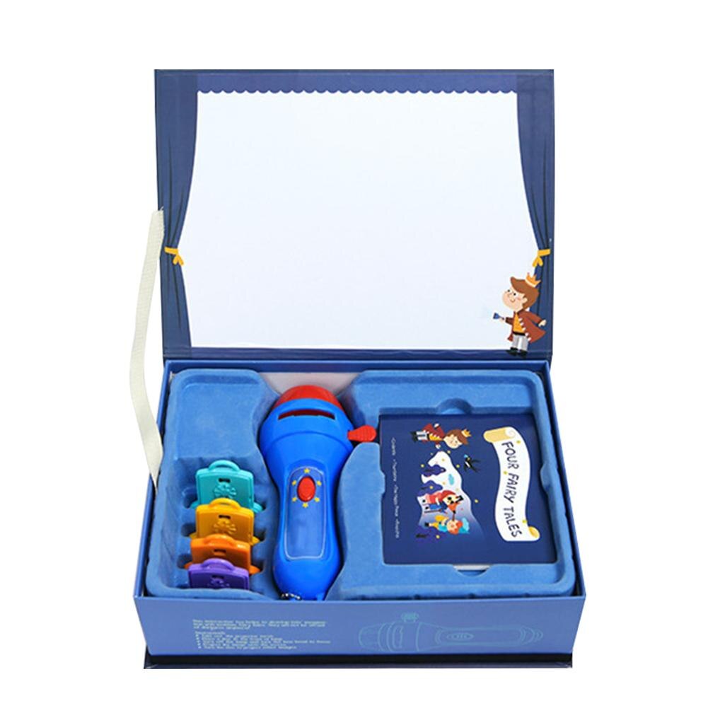 Mini Animatie Projector Educatief Licht-Up Speelgoed Theater Sprookje Projector Glow Speelgoed Kids Slapen Verhalen Voor Kinderen