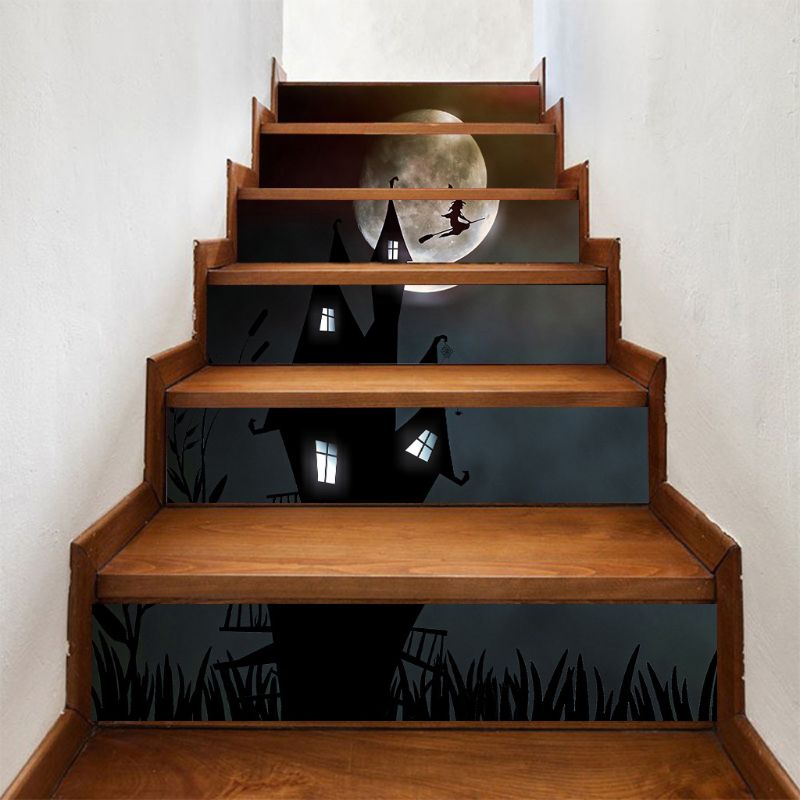 Halloween Stair The witch House Halloween Decoration Staircase Sticker The stairs to stick