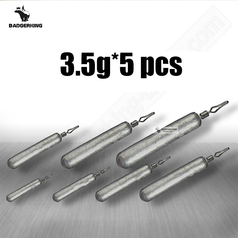 Finess cylinderform koppar dropshot vikt sänke 3.5g 5g 7g 10g 14g 20g blyhagel sänka fiskevikter för fiske: Led 3.5g