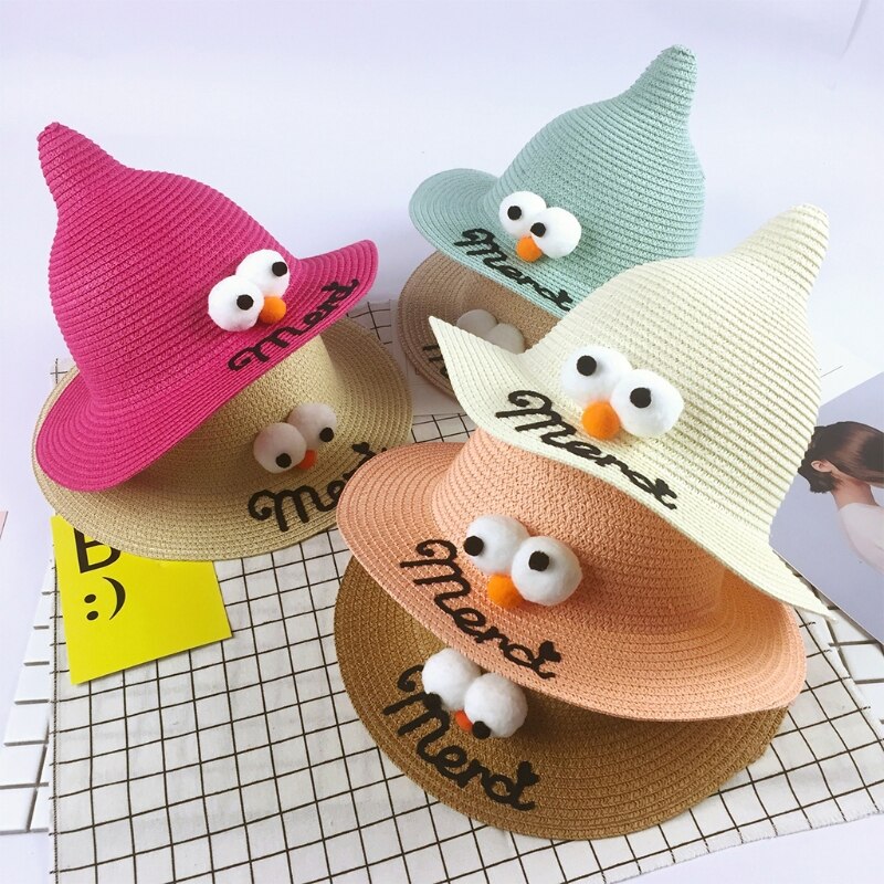 634C Lovely Big Eye Nipple Shape Children Straw Ha – Grandado