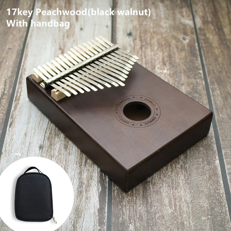 17 Key Kalimba African solid Mahogany Thumb Finger Piano Sanza 17 keys Solid Wood Kalimba Mbira Thumb