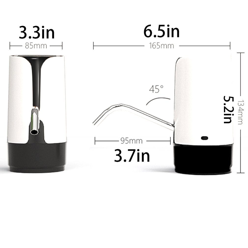 Household Light And Compact Rechargeable Drinking Fountain Barreled Mineral Water Electronic Drinking Fountain