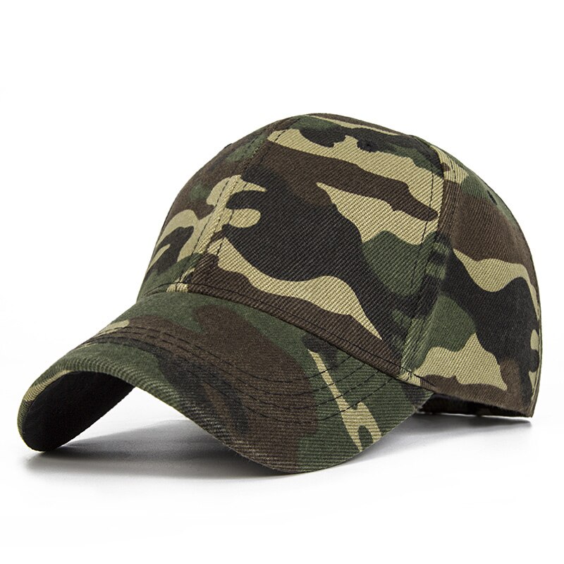 Evrfelan Neue Einstellbar Camouflage Baseball Cap Männer Frauen Casual Snapback Kappe Hut Im Freien Sport Hut Unisex knochen: green2