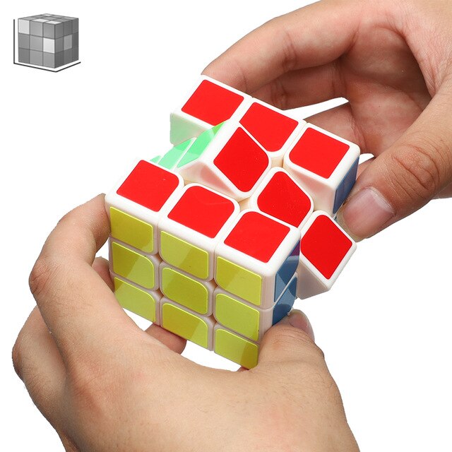 Qiyi 3*3*3 Cubo Professionale Cubo Magico Speedcube Puzzle Magia Cubi Educativo Cubo Di Puzzle Giocattoli Per I Bambini giocattoli Per Adulti: Rosso