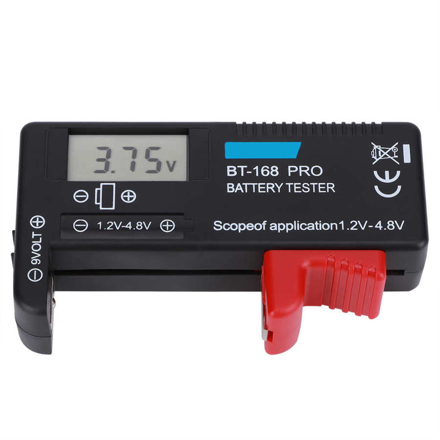 Batterijcapaciteit tester bt168pro digitale lcd batterij tester 1.2v naar 4.8v batterij checker voor kleine batterijen knoopcel