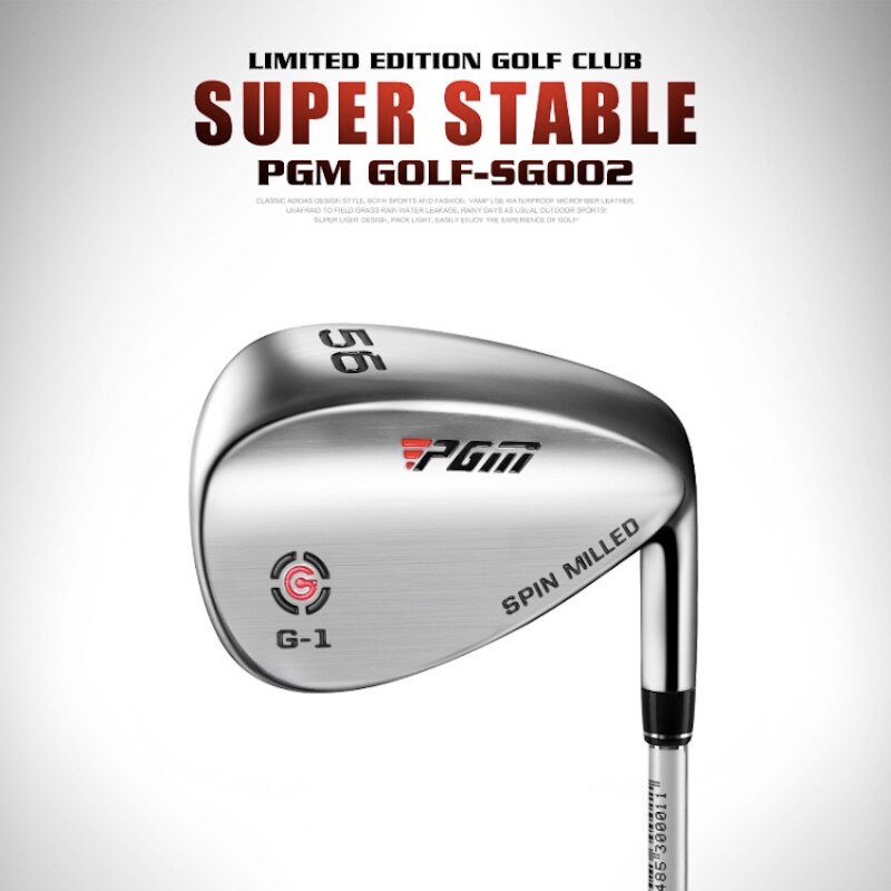 PGM Golf Clubs Pole Men Right Handed Stainless Steel Sand Wedge SG002 50-64degree: Silver 64degree