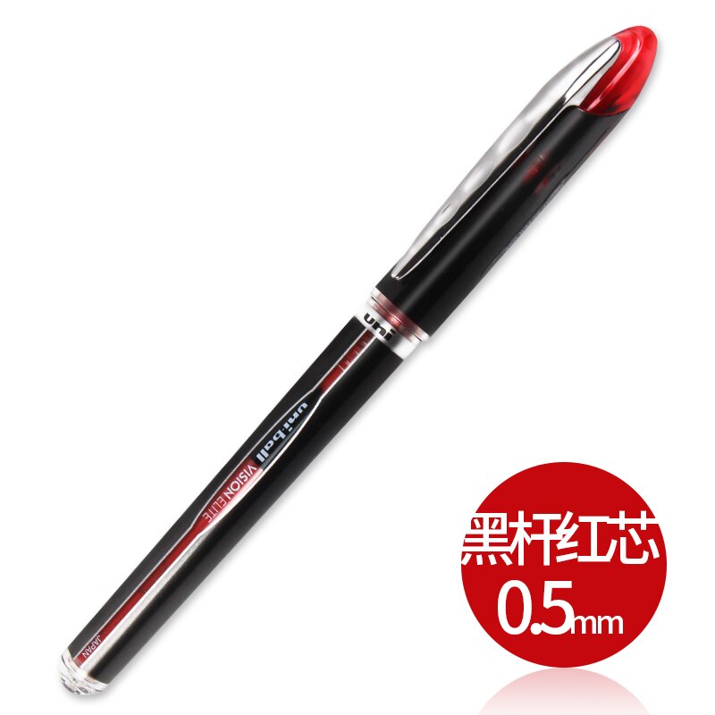 1pc stylo Gel UNI Mitsubishi 0.5/0.8mm Vision Elite espace UB-205 à bille stylos à billes de Type droit grande capacité fournitures d'écriture: UB-205 red 0.5mm
