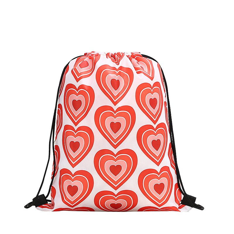 Trekkoordrugzak dames 3d print reistas softback heren casual tassen unisex dames schoudertas trekkoord rugzak