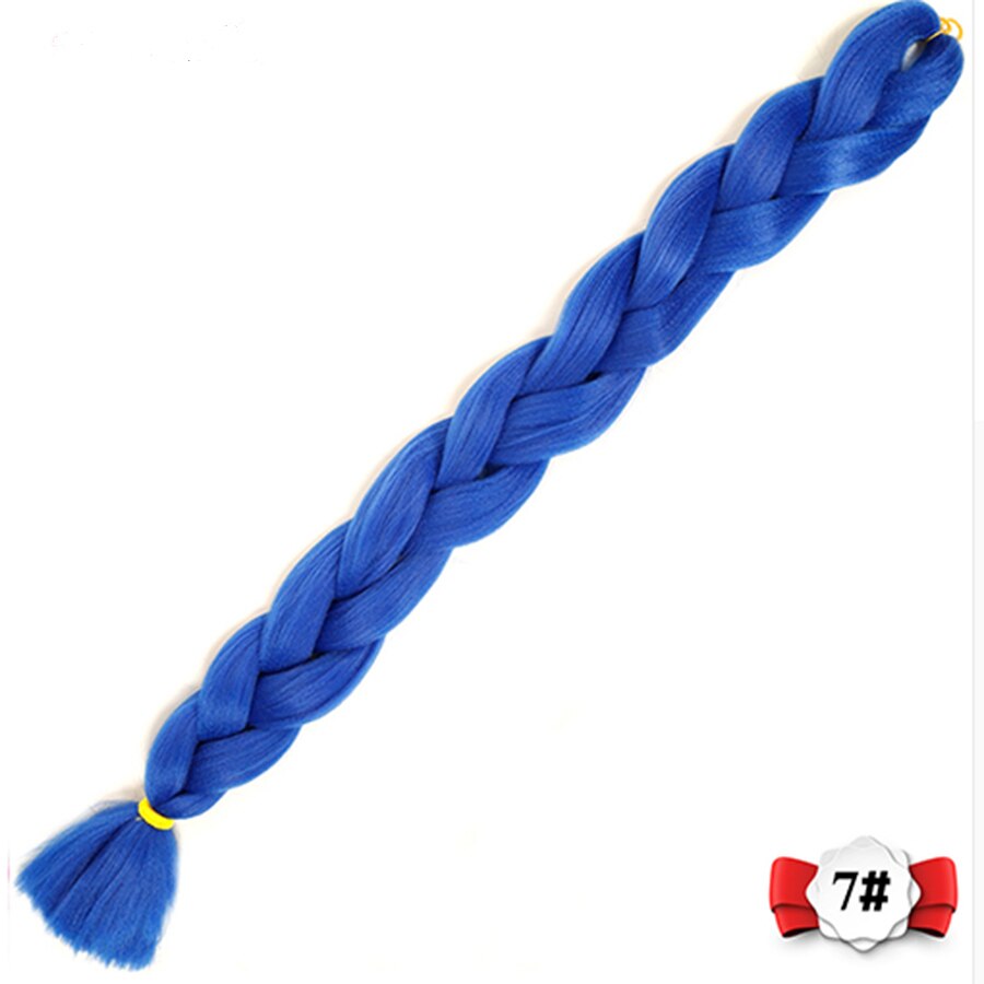 82 zoll Hüfte-hüpfen schnur mit Reggae perücke schwarz Afrikanische farbe flechten einfarbig hohe temperatur haar Headwear Synthetische Flechten Haar: NC/4HL