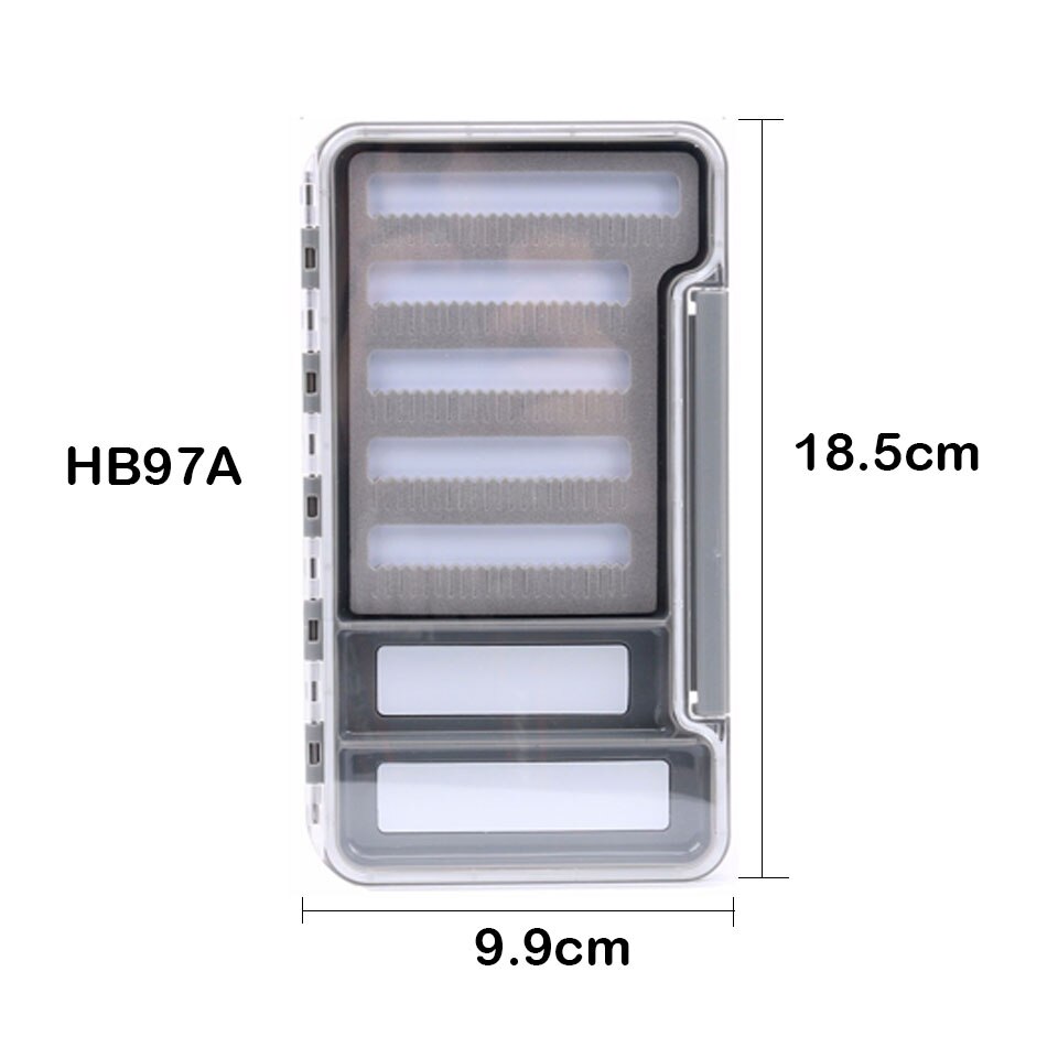 Maximumcatch Slim One-Side Waterproof Plastic Fly Fishing Box Keeping Flies and Hooks Fly Tackle Box: HB97A