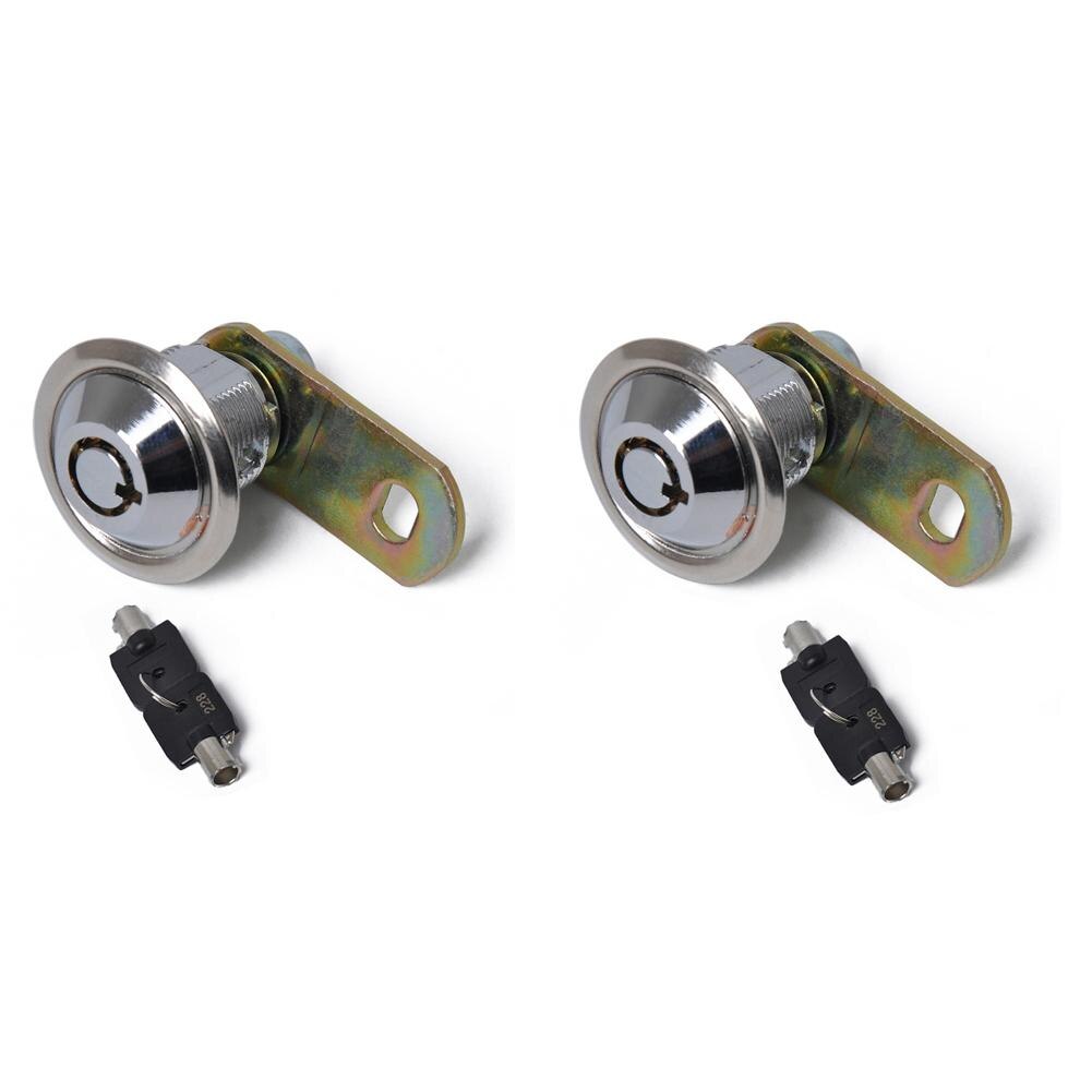 Tubular Cam Locks with Keys Zinc Alloy Electric Cabinet Car Tool Box Locks: 	2pc