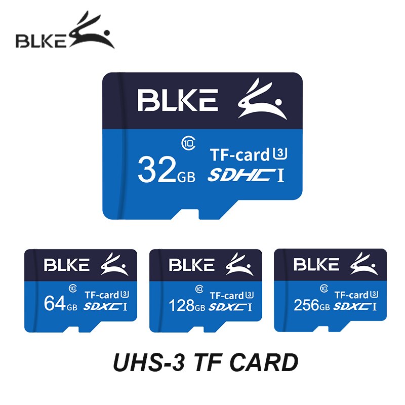 BLKE micro sd card 32GB 64GB 128GB 256GB SDXC/SDHC Flash Memory Card micro sd for Gopro/DJI/Nintendo switch