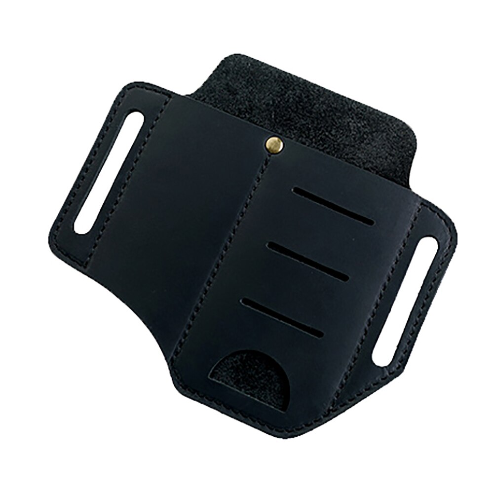 EDC Waist Pack Leather Waist Holster Belt Loop Holder Organizer Waist Pouch Outdoor Waist Pack For Lighter Flashlight Pliers: A2