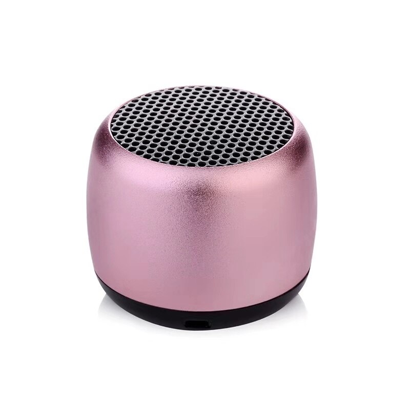 NUOVO 2020 Hot mini regalo di Metallo Altoparlante Bluetooth hifi TWS Super Piccolo In Acciaio Ad Alta Voce altoparlante portatile senza fili di bluetooth Speaker: M1-Rose gold / a pair