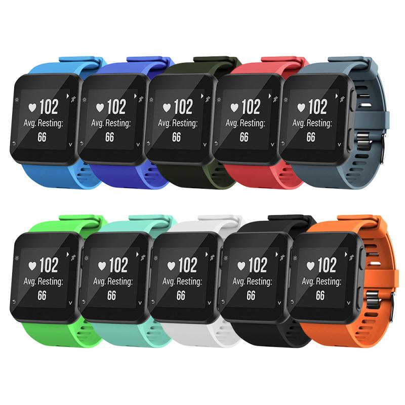 Watchband For Garmin Forerunner 35 Soft Silicone Bracelet For Garmin Forerunner 35 Strap Replacement Watch Strap Wristband