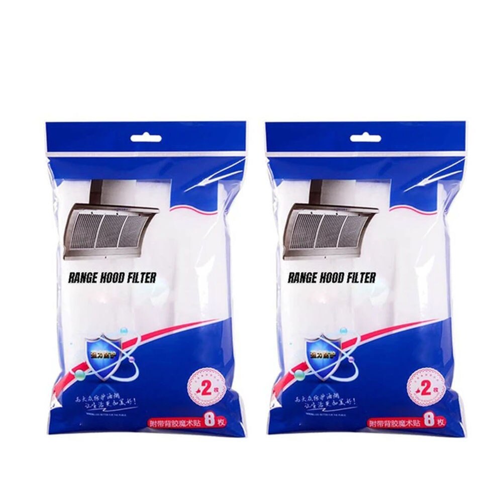 Paquete de 1/2 Protector de Campana Extractora Filtro de tela no tejida que absorbe eficazmente los humos de aceite suministros de cocina KSI999: 2 Packs 45X90cm