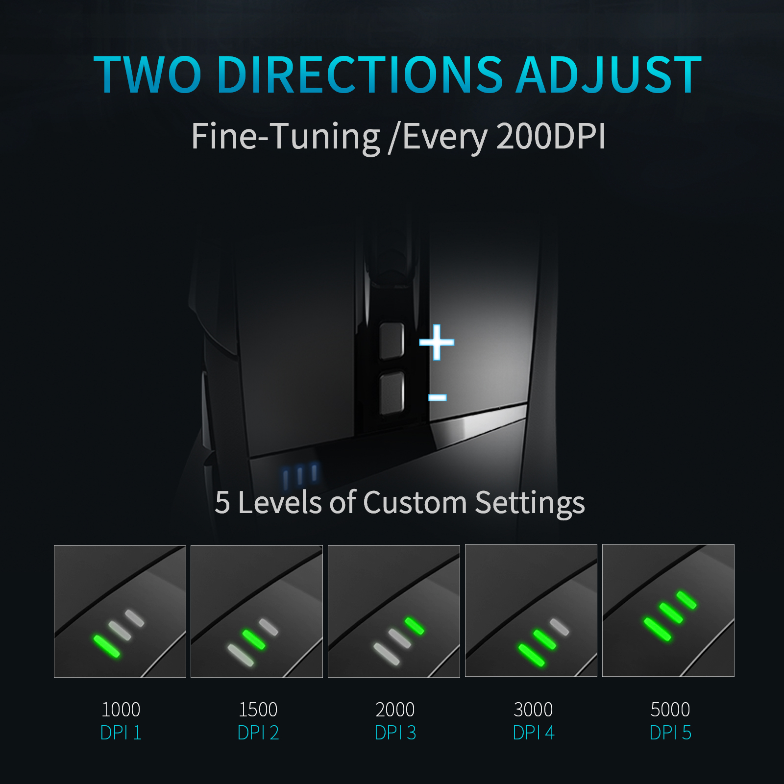 RAPOO VT350 Gamer Mouse Dual Mode Wired/Wireless Gaming Mouse Rechargeable Ergonomic 11 Programmable Button RGB Backlight