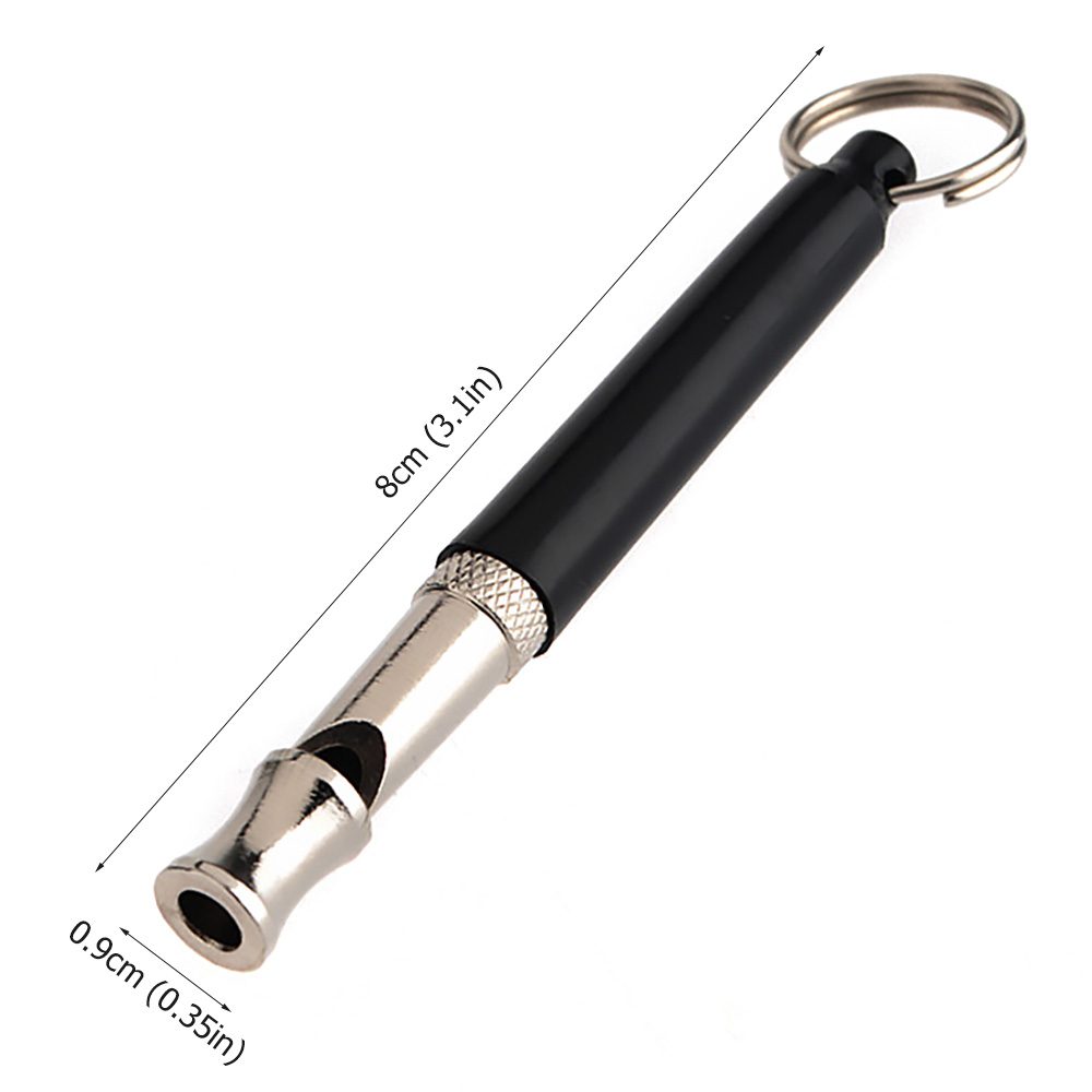8x0.9cm Ultrasonic Whistle Pet Dog Training Whistle Flute Portable Keychain Dog Whistle Adjustable Dog Flute Pets Supplies