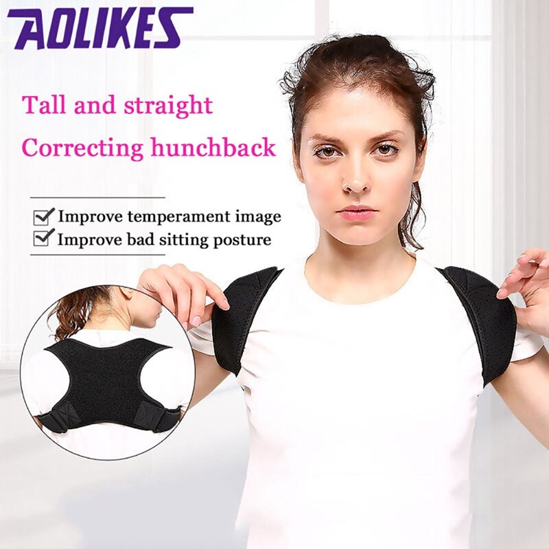 Adjustable Shoulder Posture Corrector Brace Adult Shoulder Upper Back Support Humpback Correction Belt 68L