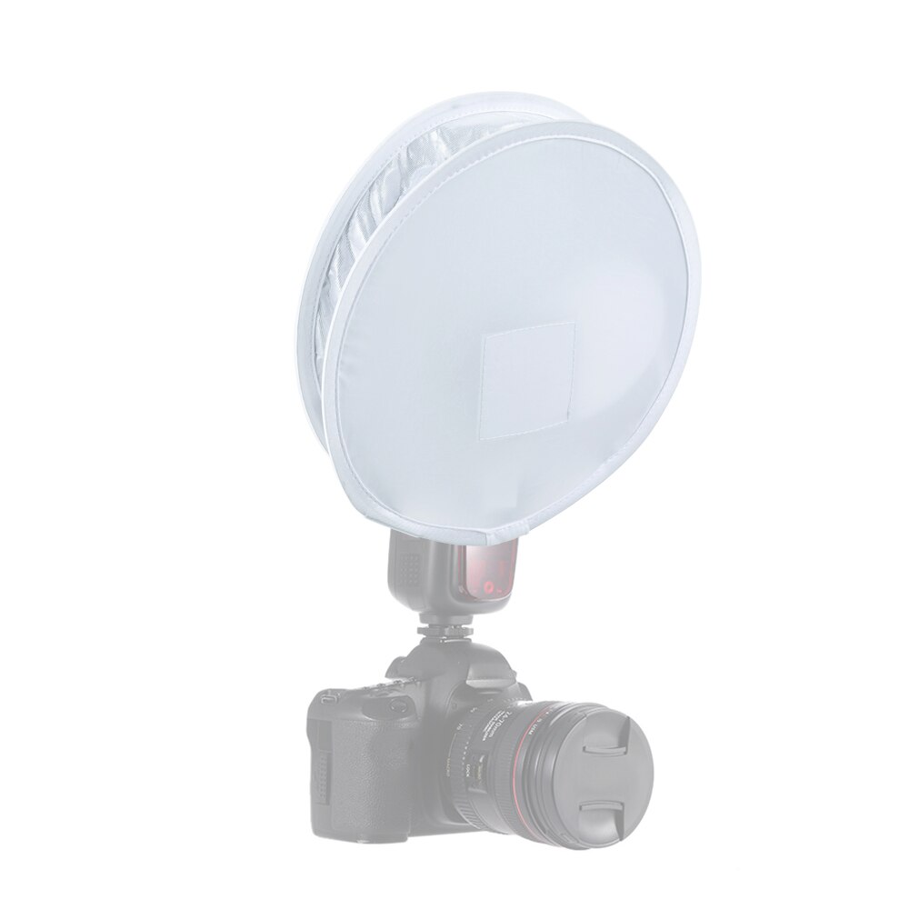 Multifunctionele 12inch Mini Draagbare Ronde Op-camera Flash Diffuser -voudige Softbox voor Flash Speedlite