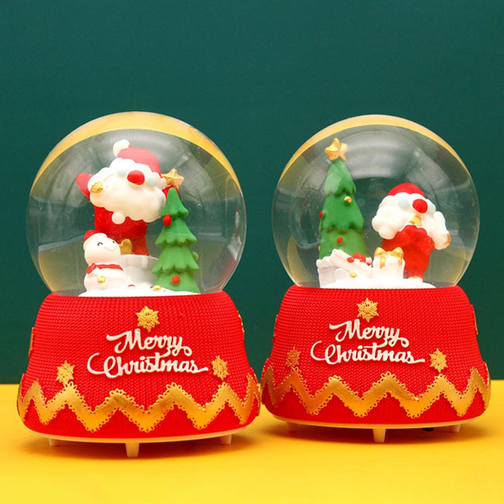 Miniature Decorative Christmas Glass Snow Globe Ornament Display Glass Snow Globe Party Decoration
