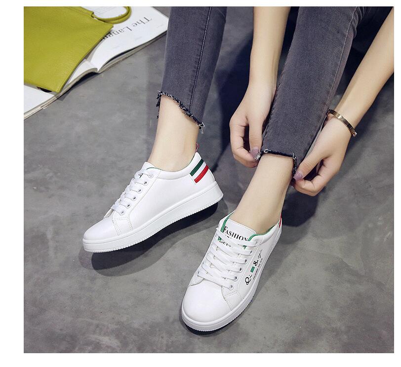 Witte schoenen vrouwelijke voorjaar Koreaanse mode schoenen platte met vrouwen schoenen