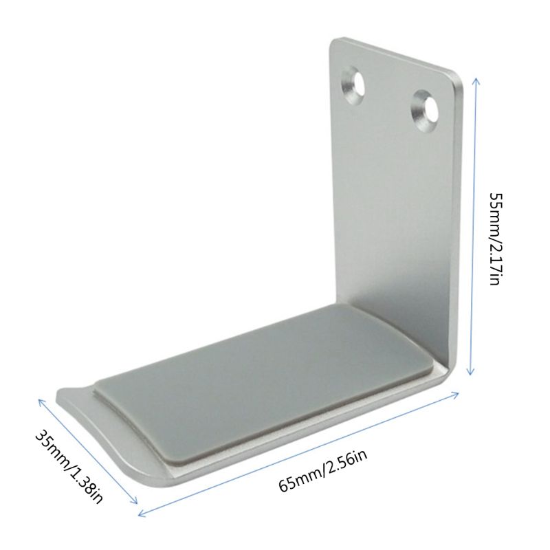 Aluminum Alloy Headphone Hanger Holder Wall Mount Headset Stand Desk Display Bracket Hanging Hook Earphone Rack: Pink