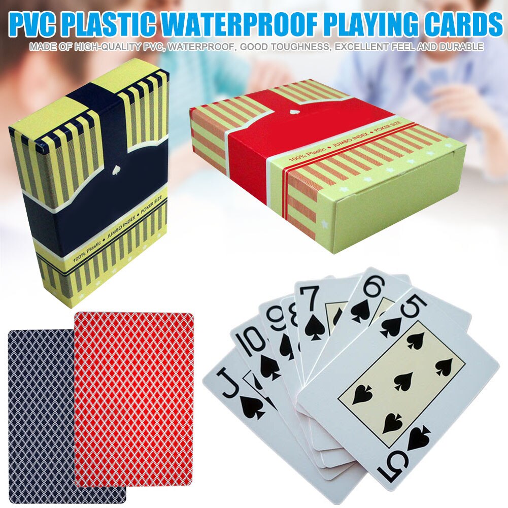 PVC Plastic Playing Card Family Game Poker Cards Waterproof Polish Poker Board Games BM88