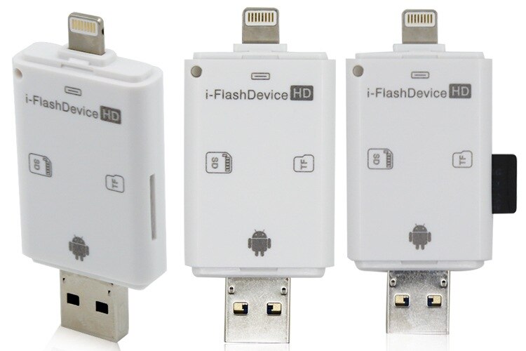 ! 2 in 1 micro sd tf kaart sd kaartlezer usb 2.0 voor iphone/ipad/android/computer