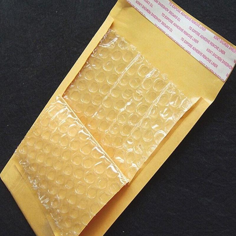 1pc 11*13cm Yellow Kraft Paper Bubble Envelope Kraft Padded Mailing Invitacion For Invitations Envelopes Bubble Envelopes S S5Z8
