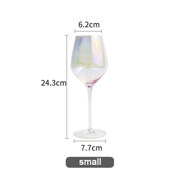 Arc-en-ciel cristal verre gobelets coloré vin verre jus boisson Champagne gobelet fête Barware dîner eau tasse décoration de la maison: small