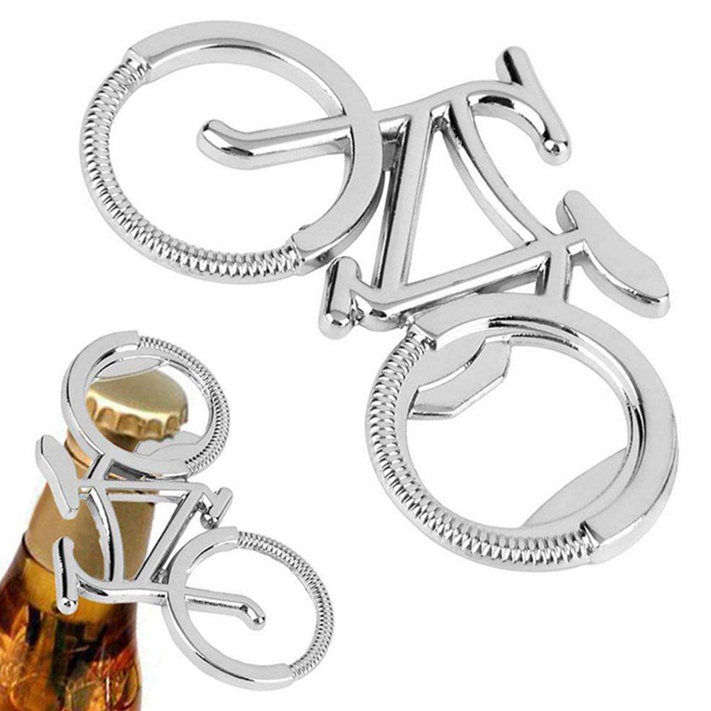 1 Pcs Flesopener Leuke Trendy Fiets Sleutelhanger Ringen Fles Bier Werkbalk Metalen Opener Key V5I9