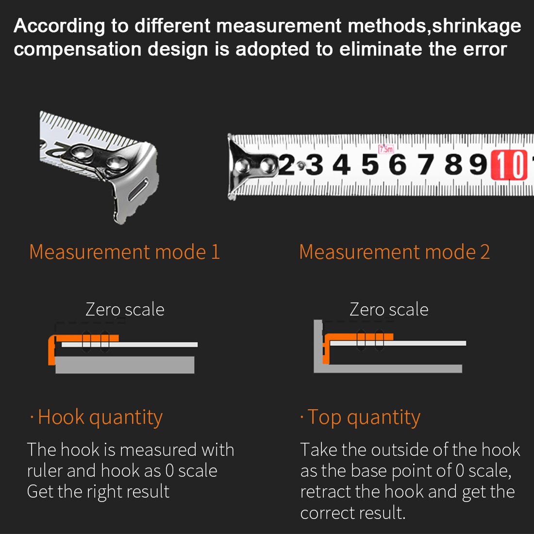 Tape Measure 3/5/7.5/10 Meters A Variety Of Precision Durable Retractable Precise Measuring Ruler Measuring Tape