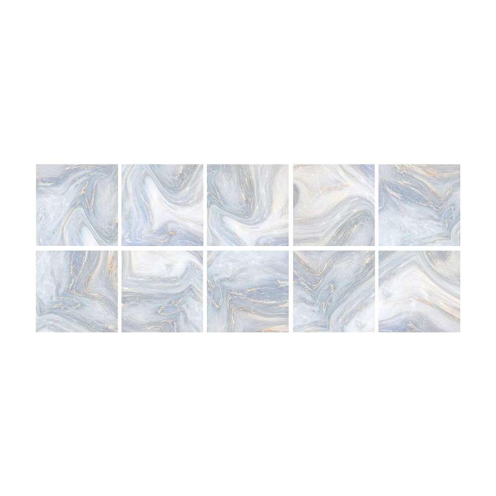 10pcs/set Marble Imitation Ceramic Tile Floor Wall Sticker Living Room Kitchen Bathroom Imitate Tile Wall Sticker