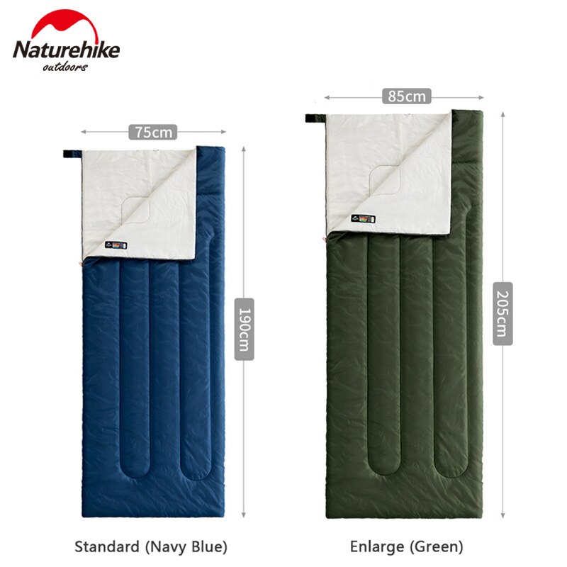 Naturehike Sleeping Bag Envelope Type 3 Seasons Single Person Waterproof Warm Cotton Sleeping Bag Outdoor Camping Travel