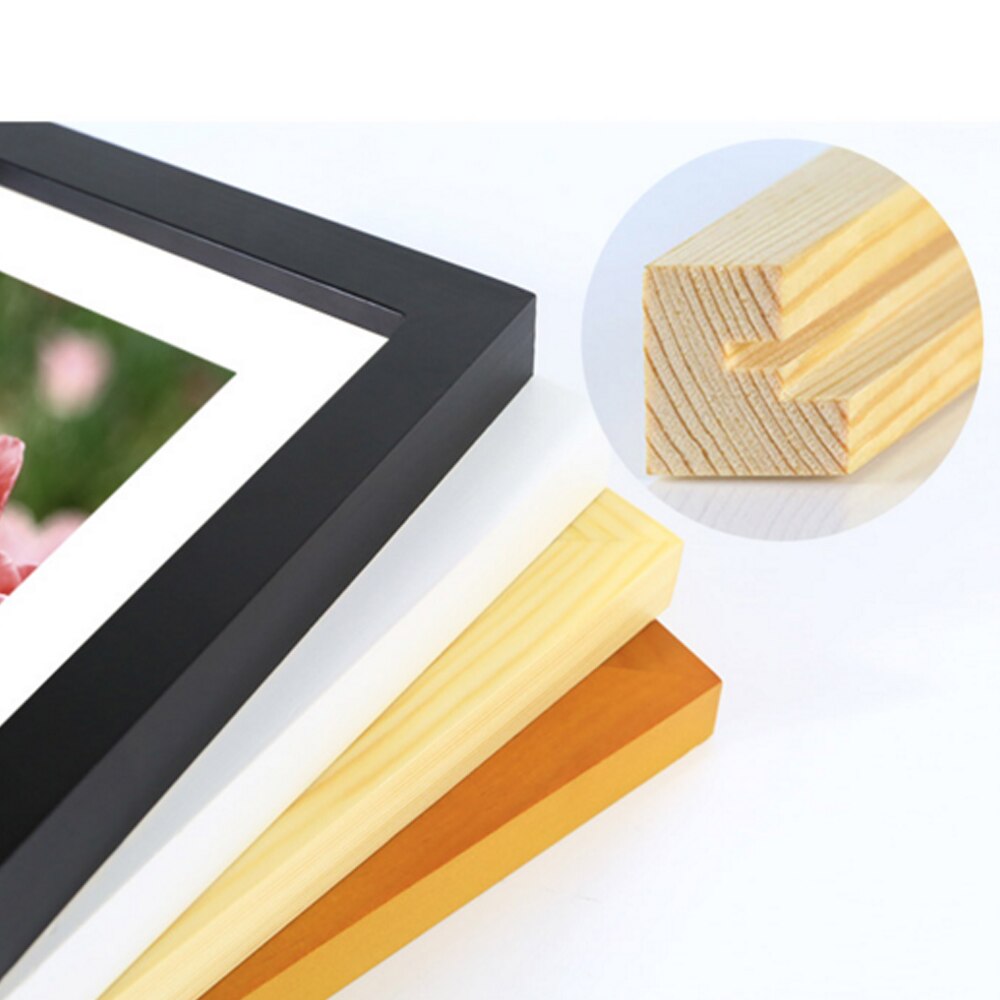 6 inch  a4 maten scandinavische eenvoudige houten fotolijst canvas olieverf schilderij wanddecoratie rechthoekig frame voor thuisdecoratie