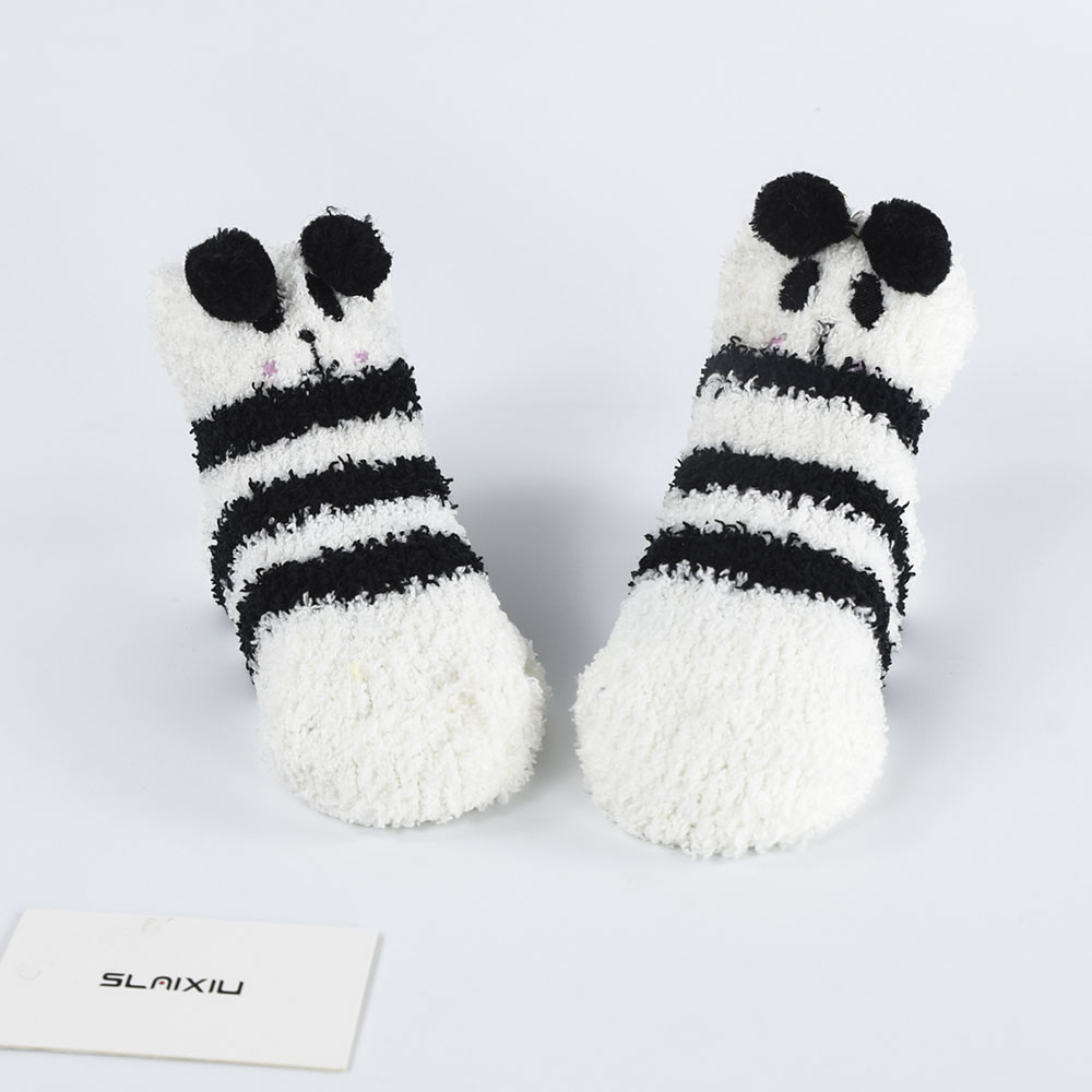 8-Stijlen Dier Patroon Baby Baby Sok Kawaii Kinderen Sokken Verjaardag Feestdagen Voor Kids Meisjes Jongens Peuter Kleding 1-3T: Panda