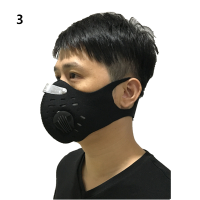 Radfahren halbe Gesicht Maske Filter Anit-nebel Anit-verschmutzung Atmungsaktive PM 2,5 Aktivkohle Sport ausbildung Fahrrad Staub maske: 3