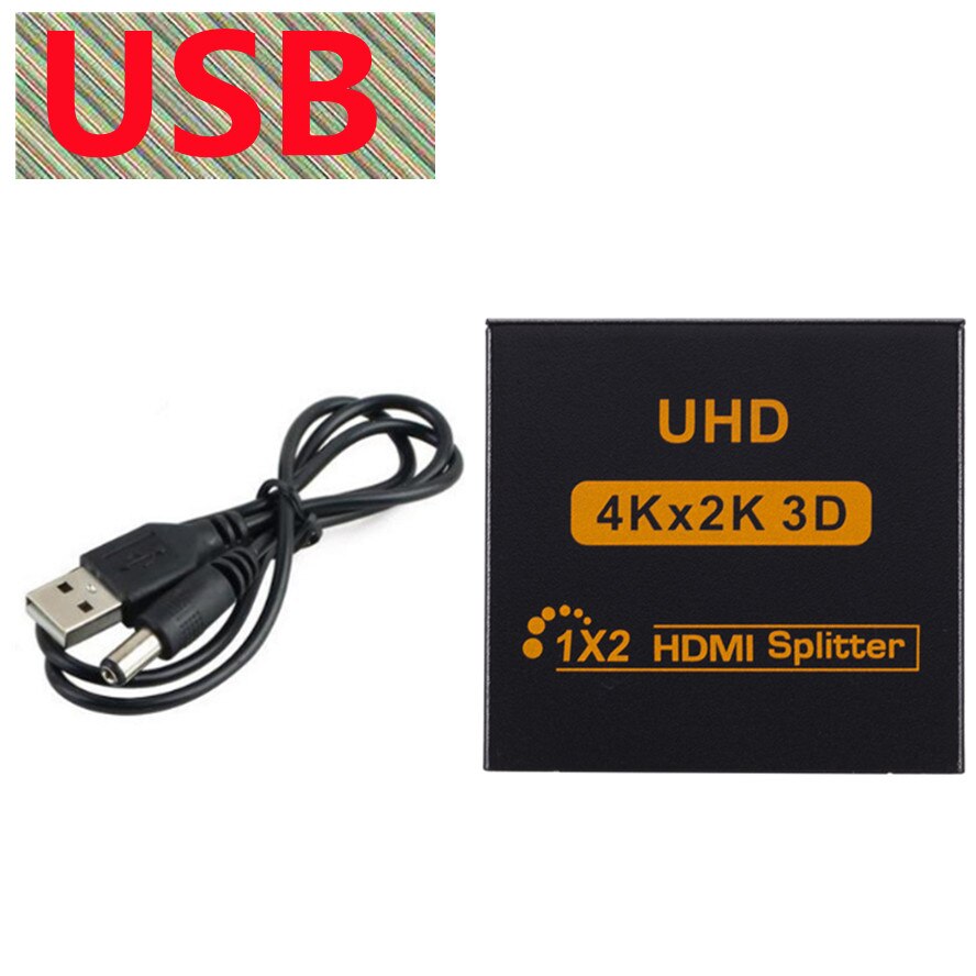 4K 1X2 Hdmi-Compatibel Schakelaar 1X2 Splitter Hdmi-Compatibele Poort Auto Switcher Ondersteuning 3D Volledige HD1080P Voor Dvd Pc Hdtv