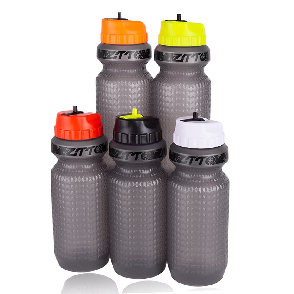 650ml butelka wody ściskać 22 uncja silikonowe butelki sportowe o dużej pojemności butelka na wodę ze słomką jazda na rowerze turystyka rowerowa siłownia sport