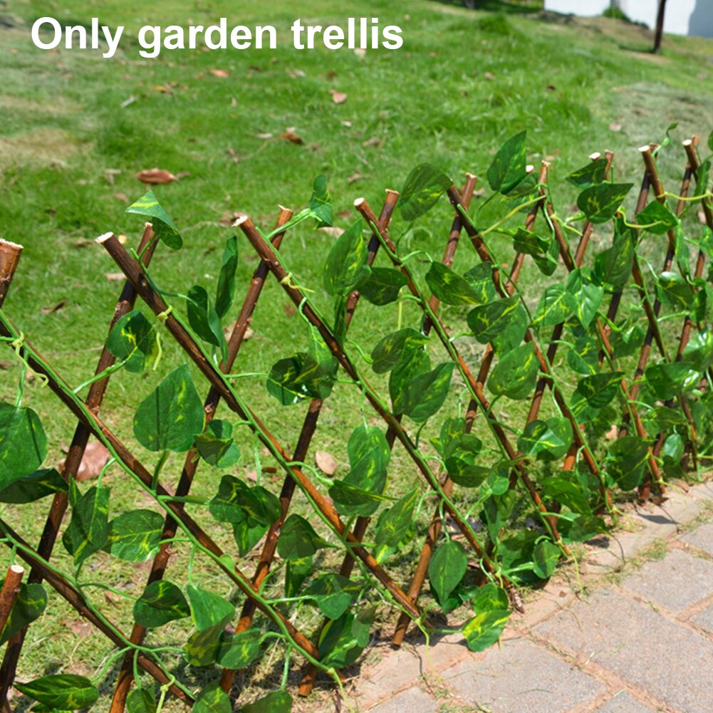 Utvidbar uttrekkbar plante klatre espalier hage gjerde balkong personvern ramme verftet dekorasjon diy anti-etsende tre hjem