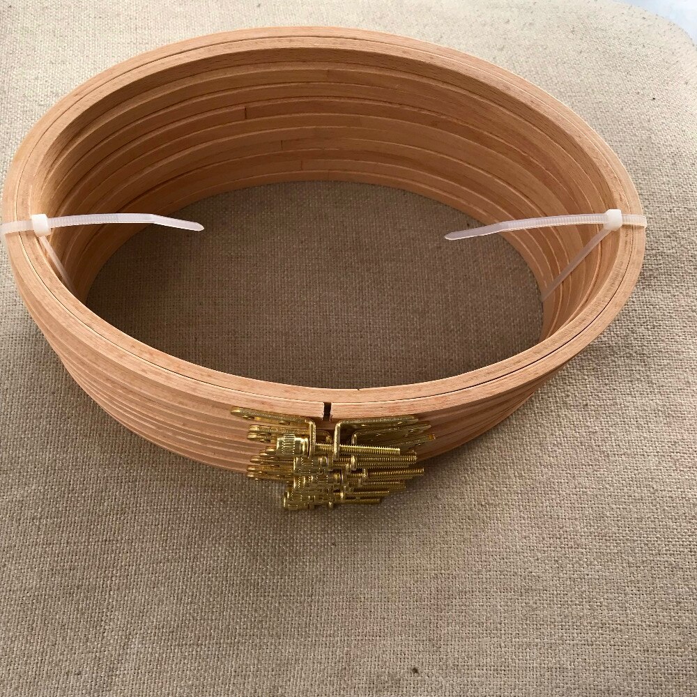 Oval Embroidery Hoops 21*13cm Ellipse Wooden Tambour Frame Art Craft Embroidery Tools Cross Stitch Hoops